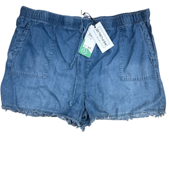 For the Republic Women's Pull On Tie Waist Shorts nwt xl - Picture 1 of 5